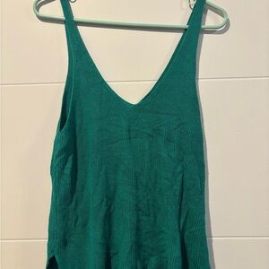 Forever 21 Green Sleeveless Tank Top